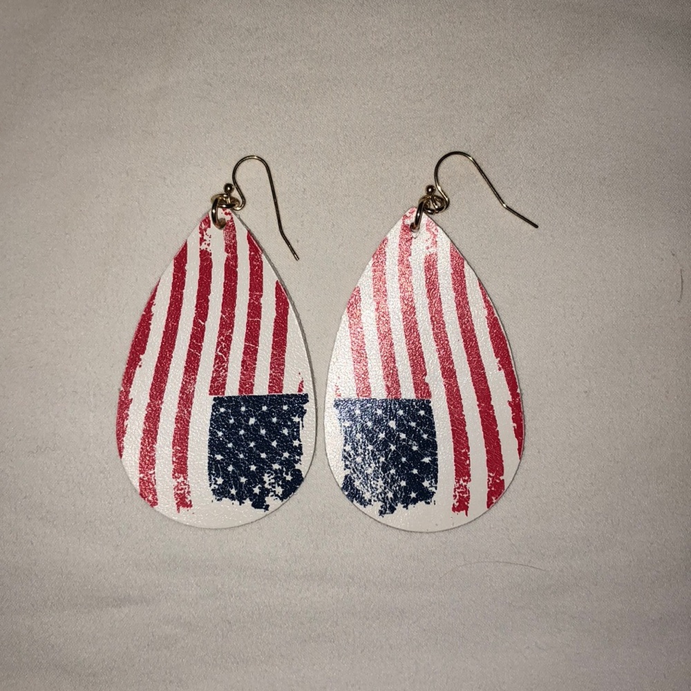 American Flag Earrings